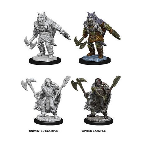 D&D Nolzur's Marvelous Miniatures - Male Half-Orc Barbarian-WZK73704