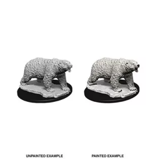 Wizkids Deep Cuts Unpainted Miniatures: Polar Bear-73727