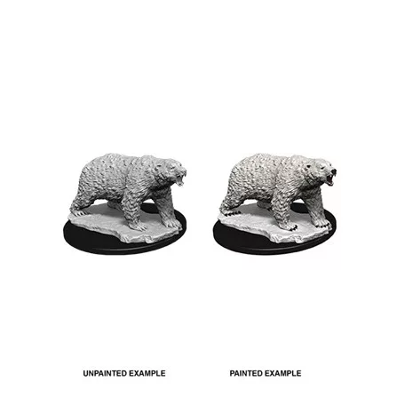 Wizkids Deep Cuts Unpainted Miniatures: Polar Bear-73727