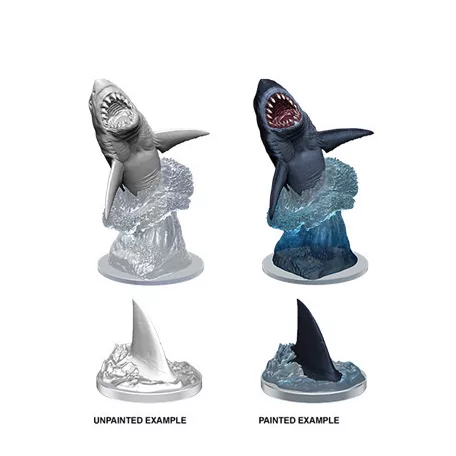 Wizkids Deep Cuts Unpainted Miniatures: Shark-73729