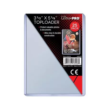 UP - Toploader - 3-1/2" X 5-1/8" (25 pieces)-43006