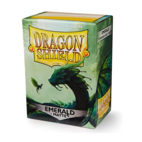 Dragon Shield Matte Sleeves - Emerald (100 Sleeves)-AT-11036