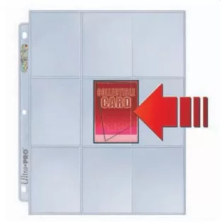 UP - Side Load 9-Pocket Pages - Clear (100 Pages)-82892