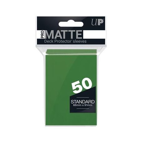 UP - Standard Sleeves - Pro-Matte - Non Glare - Green (50 Sleeves)-82652