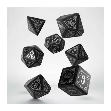 Bloodsucker Black & Silver Dice Set-SBSU01