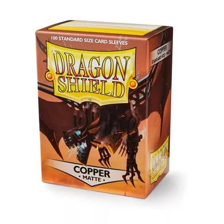 Dragon Shield Standard Matte Sleeves - Copper 'Draco Primus' (100 Sleeves)-AT-11016