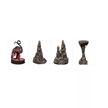 D&D Icons of the Realms: Volo & Mordenkainen’s Foes Premium Set- Elder Brain & Stalagmites-73944