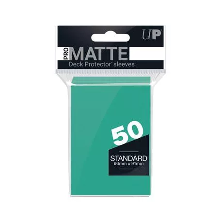 UP - Standard Sleeves - Pro-Matte - Non Glare - Aqua (50 Sleeves)-84151