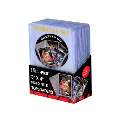 UP - 3" x 4" Mixed Title Toploader (25 Pieces)-15168