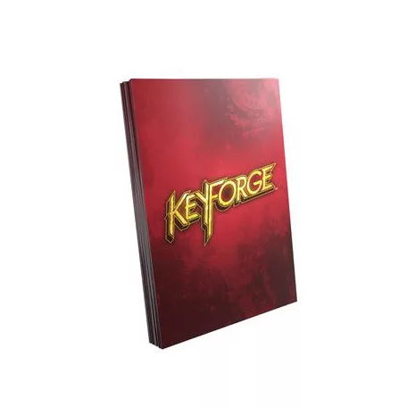 Gamegenic KeyForge Logo Sleeves - Red (40 Sleeves)-GGS10004ML