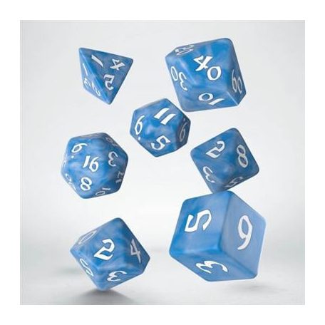 Classic Runic Glacier & white Dice Set (7)-SCLR05