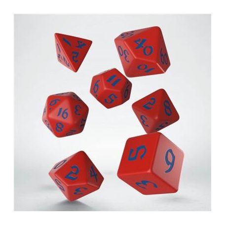 Classic Runic Red & blue Dice Set (7)-SCLR07