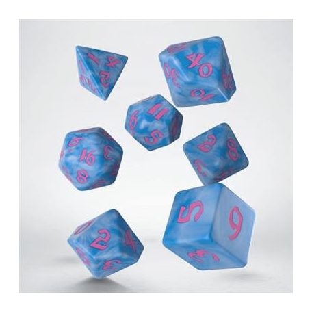 Classic Runic Glacier & pink Dice Set (7)-SCLR05