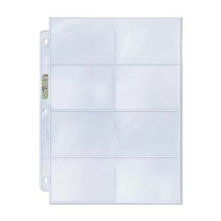 UP - Platinum 8-Pocket Page with 3-1/2" X 2-3/4" (100 Pages)-81421 / 208D