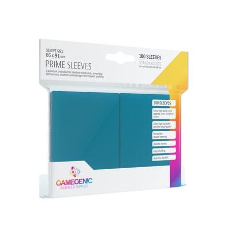 Gamegenic - Prime Sleeves Blue (100 Sleeves)-GGS10016ML
