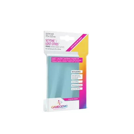 Gamegenic - PRIME Scythe/Lost Cities Sleeves 72 x 112 mm - Clear (80 Sleeves)-GGS10043ML