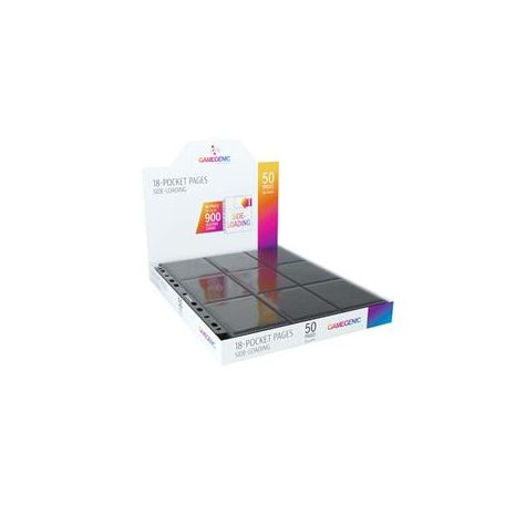 Gamegenic - Sideloading 18-Pocket Pages DISPLAY Black-GGS30002ML
