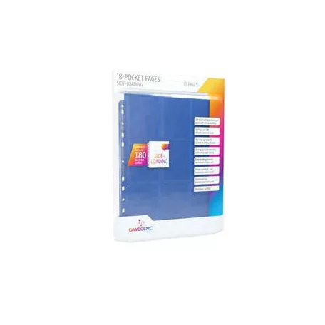 Gamegenic - Sideloading 18-Pocket Pages 10 pcs pack Blue-GGS30003ML