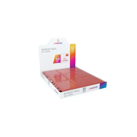 Gamegenic - Sideloading 18-Pocket Pages DISPLAY Red-GGS30008ML