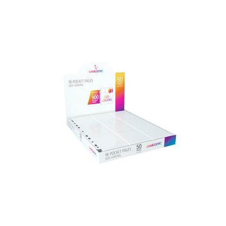 Gamegenic - Sideloading 18-Pocket Pages DISPLAY White-GGS30010ML