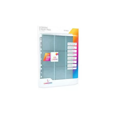 Gamegenic - Ultrasonic 9-Pocket Pages Sideloading 10 pcs pack-GGS30014ML