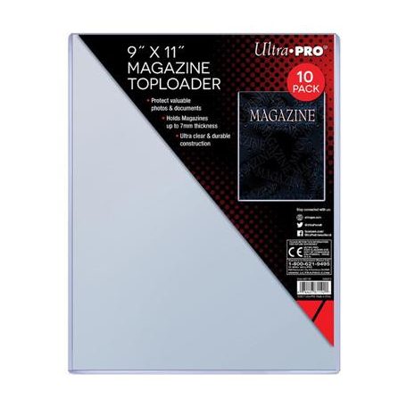 UP - 9" X 11-1/4" Thick Magazine Toploader 10ct-81192