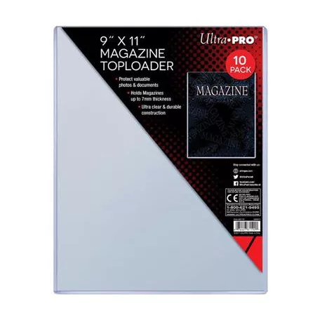 UP - 9" X 11-1/4" Thick Magazine Toploader 10ct-81192