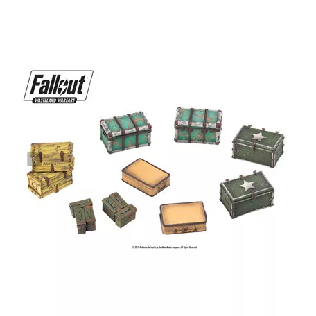 Fallout: Wasteland Warfare - Terrain Expansion: Cases and Crates - EN-MUH051920