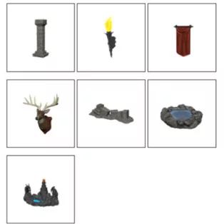 Wizkids Deep Cuts Unpainted Miniatures: Pools & Pillars-90045