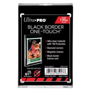 UP - 130PT Black Border UV One-Touch Magnetic Holder-85917-UV