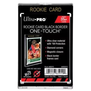 UP - 35PT Rookie Black Border UV One-Touch Magnetic Holder-85919