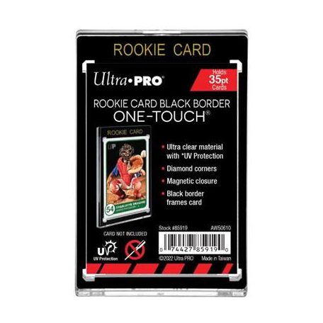 UP - 35PT Rookie Black Border UV One-Touch Magnetic Holder-85919