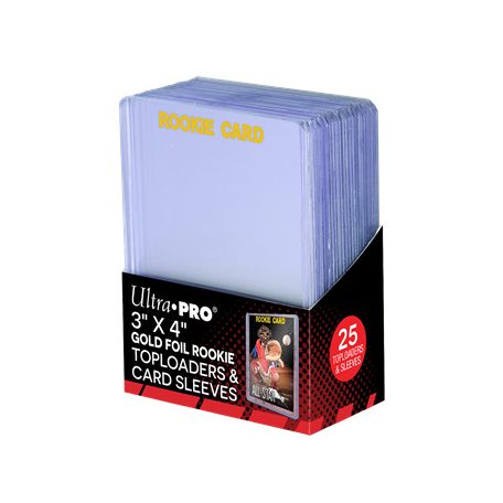 UP - 3" X 4" Rookie 35PT Toploader with Card Sleeves 25ct-15282