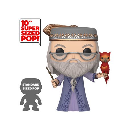 Funko POP! Harry Potter - 10" Dumbledore w/Fawkes Vinyl Figure 25cm-FK48038
