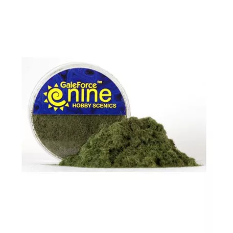 GF9 - Hobby Round: Dark Green Static Grass-GFS014