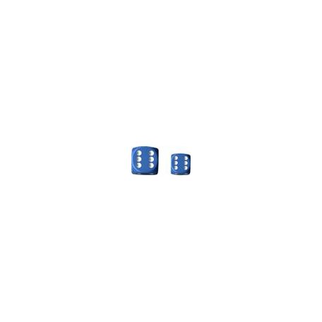 Chessex Opaque 16mm d6 with pips Dice Blocks (12 Dice) - Light Blue w/white-25616