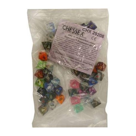 Chessex Signature Bags of 50 Asst. Dice - Poly. d8 Dice-29208