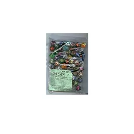Chessex Gemini Bags of 50 Asst. Dice - Loose Gemini Poly. d20 Dice-29520