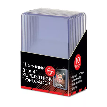 3" x 4" Super Thick 200PT Toploader 10ct-15286