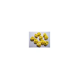 Chessex Opaque Polyhedral Ten d10 Set - Yellow/black-26202