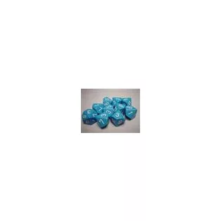 Chessex Opaque Polyhedral Ten d10 Set - Lt. Blue/white-26216