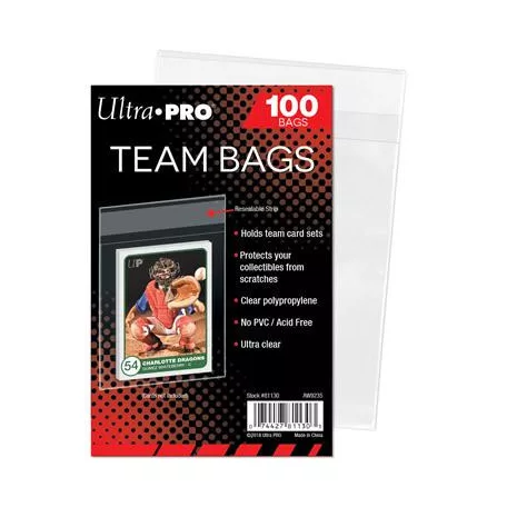 UP - Team Bags - Resealable Sleeves (100 Bags)-81130