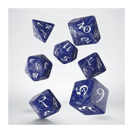 Classic RPG Cobalt & white Dice Set (7)-SCLE12