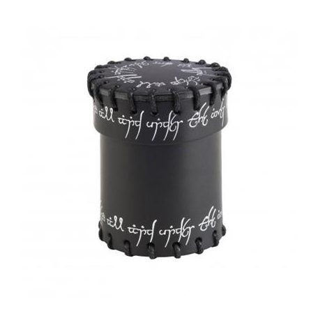 Elvish Black Leather Dice Cup-CELV101