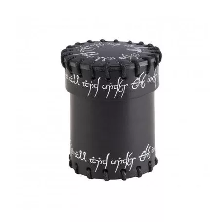 Elvish Black Leather Dice Cup-CELV101