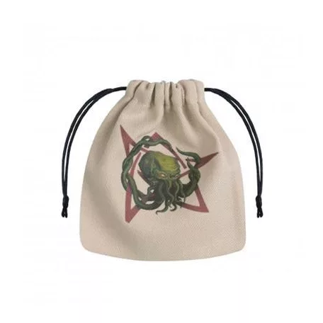 Call of Cthulhu Beige & multicolor Dice Bag-BCTH103