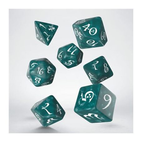Classic RPG Stormy & white Dice Set (7)-SCLE04