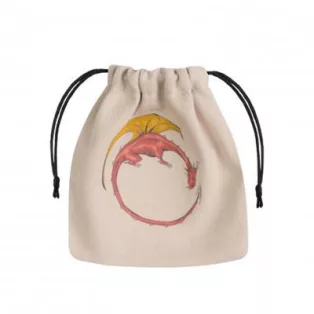 Dragon Beige & multicolor Dice Bag-BDRA101