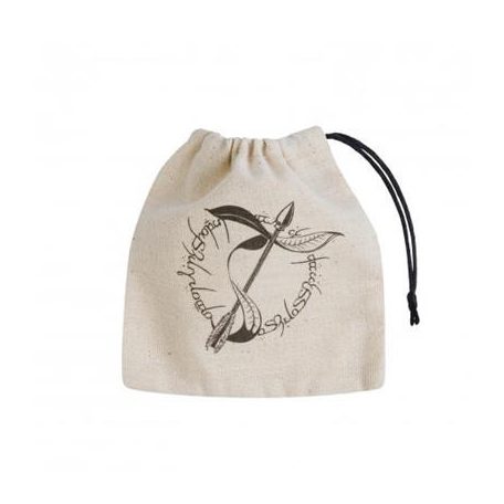 Elvish Beige & black Basic Dice Bag-BELV102