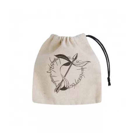 Elvish Beige & black Basic Dice Bag-BELV102